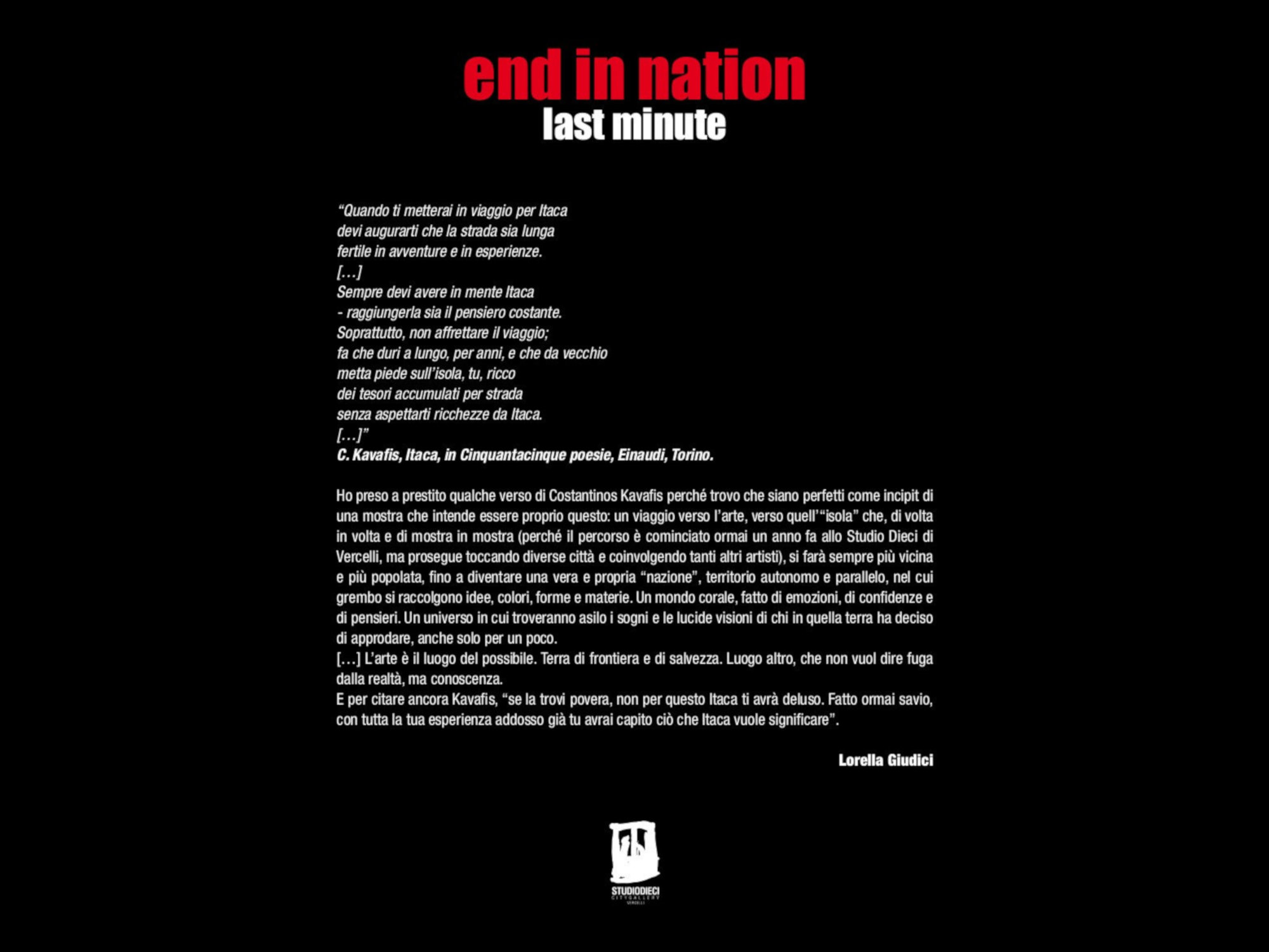 Last Minute |End in Nation @ OCA Officine Creative Ansaldo | Milano